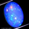 Egemdiamond Ovale AAA Floreale Flash Di Colore Cristallo Fuoco Opale 3.87ct 14x10mm Gemma