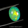 Gemsporium Fire Opale Naturale Ovale AAA Cristallo Flash 2.90ct 14x10mm