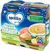 Mellin Pappa Completa ideale per la Cena Verdure Semolino e Pollo 6m+, 2 x 200g
