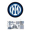 fan decor Set Adesivi Ufficiale Inter Milan - 27 Stickers Inter in Vinile - Impermeabili, Rimovibili, Non Tossici - Per Laptop, Telefono, Cameretta, Festa - Regalo Bambini - 70x40cm
