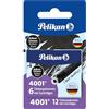Pelikan Set Cartucce Inchiostro 4001 per Stilografiche TP6 - Nero Brillante - Confezione Risparmio 12 Unità / 2 Scatole da 6 Cartucce - Made in Germany 330803