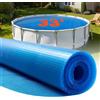 VEVOR Telo Termico per Piscina Rotonda da 10058 mm, Coperta Solare per Piscine con Doppio Strato d'Aria Termoisolante per Piscine, Assorbimento del Calore Diurno, Ritenzione del Calore Notturno
