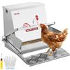 VEVOR Mangiatoia Automatica per Polli, Capacità di 18,14 kg, Mangiatoia per Pollame a Pedale Antipioggia con Coperchio Bloccabile, Senza Sprechi, Struttura in Acciaio Zincato, per Galline Nane