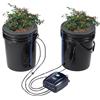 VEVOR DWC Sistema di Coltivazione Idroponica, Kit Top Drip, Coltura in Acque Profonde da 20 Litri, 2 Secchi, con Pompa ad Aria, Pietre porose, Dispositivo di Livello dell'Acqua, per Verdure Fiori
