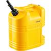 VEVOR Contenitore per Carburante 19 L, Serbatoio per Benzina con Beccuccio e Scala Trasparente, Portata Massima 0,25L/s, per la Maggior Parte di Auto, Moto, SUV, ATV, UTV, Giallo, 1 Confezione
