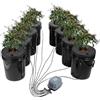 VEVOR Sistema di Coltivazione Idroponica DWC, Kit di Coltivazione in Acque Profonde 20 Litri Pompa ad Aria, Pietre porose, Dispositivo di Livello dell'Acqua, Sistema Idroponico Verdure a Foglia