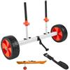 VEVOR Carrello Porta Barca Kayak Canoe in Alluminio capacità Carico con Ruote Design Staccabile, Carrello Porta Kayak con Cinghie di Fissaggio Carico