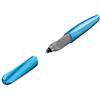 Pelikan Twist Frosted Blue, Penna Roller Sferografica Ergonomica, per Destrimani e Mancini, per Scuola e Ufficio, Punta M Indeformabile, 2 Cartucce KM Blu Incluse, Ricaricabile