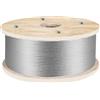 VEVOR 152 m x 4,8 mm, 1 costruzione 19, acciaio inossidabile T316, superficie lucida, cavo a filo 1905,1 kg, resistenza alla rottura, cavo in acciaio inox per stendibiancheria, ringhiere per scale