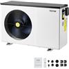 VEVOR Pompa di Calore Elettrica per Piscina, capacità 3,22-15,25 kW, Riscaldatori Frequenza Variabile a Risparmio Energetico Piscine Fuori Terra 30-60 m³, Riscaldamento Scaldabagno AC 220-240 V 50 Hz