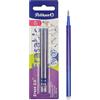 Pelikan Ricarica Penna Refill Universale per Penna Cancellabile Roller, Inchiostro Blu, Punta M 0,7 mm Indeformabile, Ricariche Penne Cancellabili con Inchiostro Gel Ultrascorrevole, 2 Pezzi