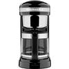 KitchenAid Macchina da Caffè Americano 1,7L, Uscita Acqua a Spirale per Estrazione Uniforme, Caraffa 12 Tazze, Piastra Riscaldante Programmabile, Impostazioni Intensità e Quantità, Onyx Black