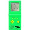 TAQY Retrò Blocca la console di gioco Giochi multipli Livello/velocità regolabile Consolle portatile Gioco di mattoni Gioco di puzzle Giocattoli elettronici Bambini/amici/regali di festa (Green)