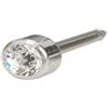 BLOMDAHL Orecchino Singolo a Perno Stile Tiffany con Perla 4 mm per Donna - Gioiello Elegante and Raffinato