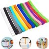 YOUYIKE 12 Pezzi Fasce Elastiche in Gomma Siliconica, 20x1cm Elastici Colorati in Gomma, Grande Elastico in Silicone, Elastici in Gommas Larghi per Arte, Scuola, Casa, Ufficio, Cartelline, Libri
