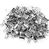 GooDengFull 80 mollette pieghevoli in metallo, clip per rilegatura, piccoli raccoglitori, clip pieghevoli argentate, 19 mm, clip da ufficio, clip a coda di rondine per la conservazione dei documenti in ufficio e