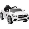 AIYAPLAY Mercedes-Benz Auto Elettrica per Bambini con Telecomando Bianca | Aosom Italy