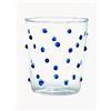 Zafferano Set di 6 bicchieri fatti a mano in vetro borosilicato Party - Trasparente, Blu