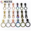 Meetee 5 # cursore con cerniera per cerniere in Nylon nastro O Ring Zips tira la testa Decor scarpe portafoglio riparazione chiusura serratura accessorio per cucire fai da te
