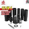 ONEVAN 12 Pz Set Avvitatore a percussione elettrico Kit adattatore presa esagonale Adattatore per mandrino per trapano per cacciaviti chiave per trapano a batteria