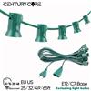 Grensk Cavo per luce esterna EU 220V US 110V Cavo per luce a corda Prese E12 C7 Base lampada collegabile Decorazioni per matrimoni per feste Ghirlanda stradale