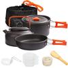 LISM 1 pz kit di pentole da campeggio set da cucina all'aperto pentola in alluminio attrezzatura stoviglie da viaggio cucina per escursionismo picnic barbecue