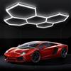VASTFIRE Luce LED per garage esagonale a nido d'ape ad alta luminosità 6500K adatta per garage, officine 4S, negozi di bellezza per auto, palestre