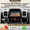 Hizpo 2Din AI Android 14 Autoradio Per Fiat Ducato 3 Per Citroen Jumper 2 Per Peugeot Boxer 2 Auto Multimedia GPS 4G Carplay 6115
