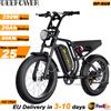 DEEPOWER SU8, bicicletta elettrica da 250 W, adatta a tutti i tipi di terreno, con batteria ad alte prestazioni rimovibile da 52 V e 20 Ah, cambio a 7 velocità, freni idraulici, sistema di