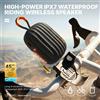 Eye4U Nuovissimo Altoparlante Bluetooth Portatile Mini con Supporto per Bicicletta, Wireless BT5.3, Microfono Integrato, Impermeabile IPX7, Supporto TWS