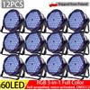 WDSZKMYF CHEGIT 12 Pezzi 60 LED RGB Faretto Professionale per Palcoscenico, Luce da Discoteca DJ, DMX512, Attivazione Sonora, Cambia Colore per Feste e Club