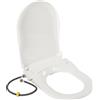 NONE Sedile WC Bidet Non Elettrico con 2 Ugelli, Copri-WC Intelligente con 3 Fori di Lavaggio, Facile Installazione