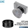 JJC Adattatore per Obiettivo JJC Sostitutivo per Ricoh GA-3, Compatibile con Ricoh GR IV HDF Monocromatico GR4, per Lente di Conversione Grandangolare GW-4 / Adattatore per Filtro da 49mm