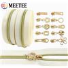 Meetee 5/10 Metri 5 # Cerniera in nylon con cursori dorati, rotolo di cerniere per borse, abbigliamento, decorazioni, kit di riparazione cerniere, accessori per cucito fai da te
