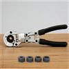 NONE Set di matrici per crimpatura da 15/18/22/28mm, ganasce per pressatubi, set di ganasce per pinze pressatubi, strumenti per crimpatura tubi