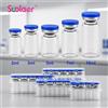 SUOLAER Flacone in vetro da 3/5/7/10 ml per iniezioni, fiale sterili vuote da laboratorio con porto di iniezione autoriparante e tappo in alluminio