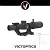 Vector Optics Victoptics 1-6X24 LPVO Cannocchiale con Illuminazione Rossa e Verde, Lenti FMC, Antiurto e Impermeabile per Caccia e Tiro Tattico