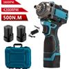 NONE Avvitatore elettrico a impulsi brushless da 500 Nm con attacco da 1/2 pollice, avvitatore a batteria, utensili elettrici