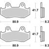 SBS SUZUKI AN BURGMAN 250 PASTIGLIE FRENO SBS 174 HF 2003 2006