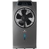 Electroline Ventilatore a piantana 5 pale 30cm ionizzatore nebulizzatore grigio-nero