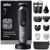 Braun Rifinitore All-in-One Series 7 13in1, ProBlade, AutoSense, AIO7560, Grigio