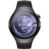Huawei WATCH 5 (46 mm), cassa in acciaio inox 316L e cinturino nero. Compatibile con iOS e Android e chiamate E-sim
