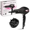 Bellissima P7 3200 Asciugacapelli, Motore Professionale, 2100 Watt, Ionizzatore, 2 Velocità, 3 Temperature, Diffusore per Ricci, Colpo Aria Fredda, Legge