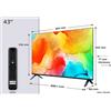 TCL SF560 Serie Smart TV QLED FHD 43'' 43SF560, Dolby Audio, HDR10, Fire TV