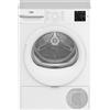 Beko BMTR38W Asciugatrice Slim 8kg, Classe D, Linea Estetica NX, motore asincrono, Display digitale, colore Bianco, oblò Bianco