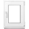 Framex Finestra Cantina PVC 45x55 cm Bianco Anta-Ribalta DIN Destra Doppio | Doppio Vetro 32 mm, Larghezza x Altezza: 450 x 550 mm, per Cantina, Garage, Casetta da Giardino e Ripostiglio