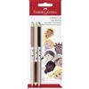 FABER-CASTELL - Set di matite colorate Bicolor, 6 tonalità di pelle | 3 matite colorate con 6 tonalità di pelle per disegni variegati e realistici