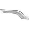 HELLA 2BA 013 333-081 Indicatore direzione, Shapeline Style Wing, LED, 12/24V
