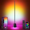 shirylzee Lampada a stelo a LED per soggiorno, 16 milioni di colori, app e | 200+ modalità di scena, modalità musica e timer, dimmerabile, lampada da terra con cambio di colore e base luminosa