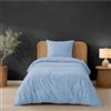 Twinzen - Copripiumino Singolo 140x200 cm con Federa 65x65 cm | Sacco Piumino Singolo · Microfibra Ultra Morbida · Blu · 2 Pezzi · OEKO-TEX · Chiusura con Cerniera · Resistente